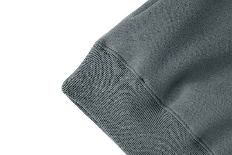 Best Quality Kanye West Hoodies Men Woman Chaopai Plush Shoulder Drop Lovers Loose Casual Solid Color Pullover Sweatshirts Street King Limited