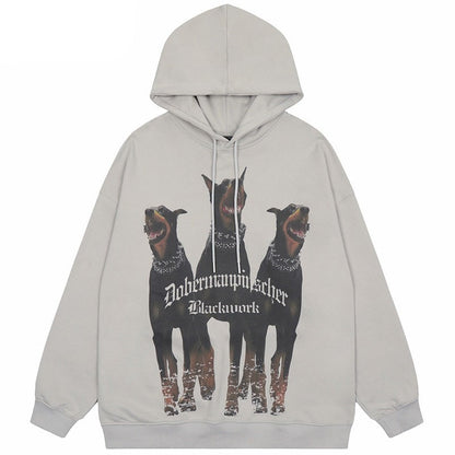 "Blood Hound" Unisex Men Women Streetwear Graphic Hoodie Daulet Apparel