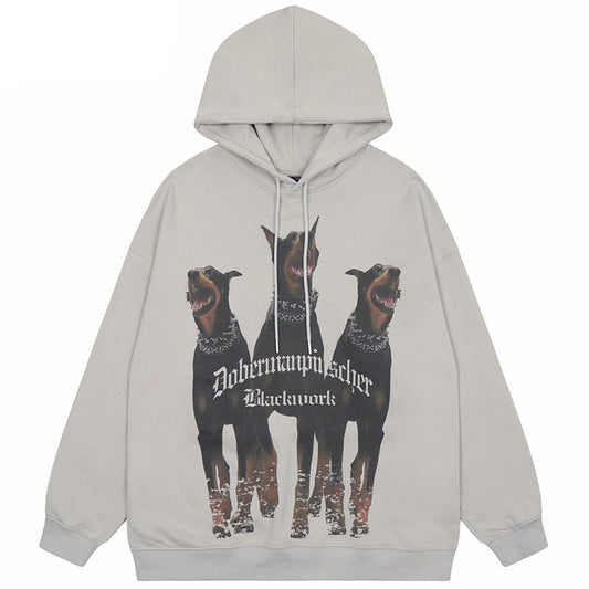 "Blood Hound" Unisex Men Women Streetwear Graphic Hoodie Daulet Apparel