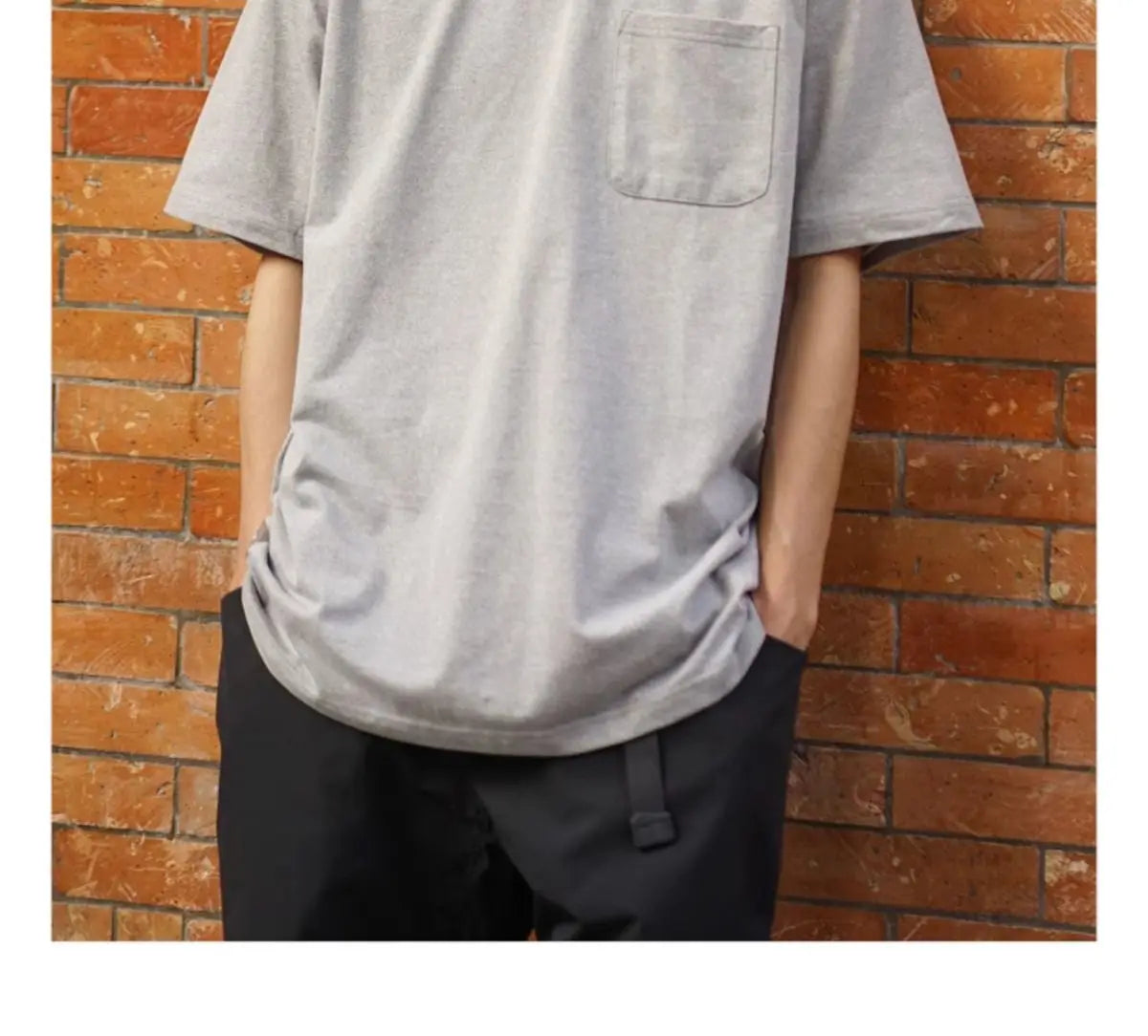 Korean trendy printed graphic T shirt street basic men y2k solid color simple personality pocket retro oversized T shirt Street King Limited