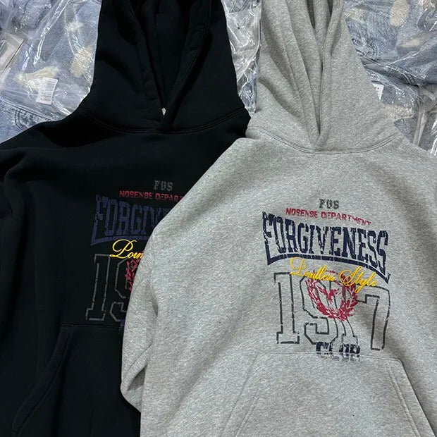 Printed fleece hoodie Street King Limited