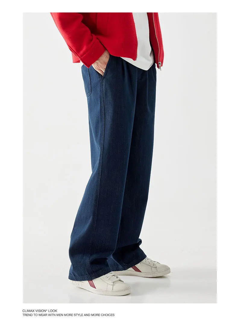 wide leg jeans men streetwear fashion loose casual plus size denim baggy jeans pants cityboy oversize cargo jeans trousers unique cargo style 1658