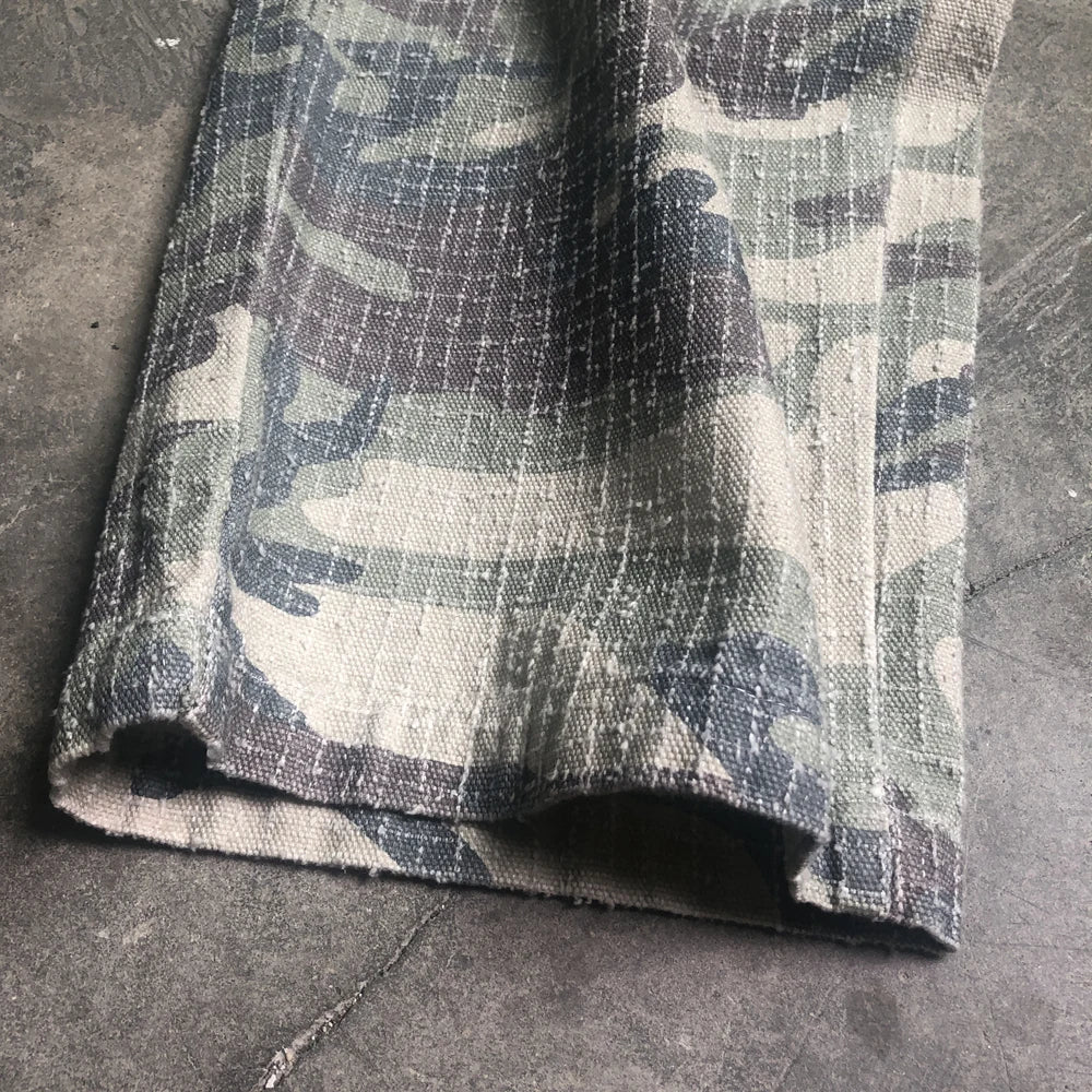 frog drift fashion american style streetwear camouflage cargo pants vintage clothing loose cotton trousers for men unisex unique cargo style 5140