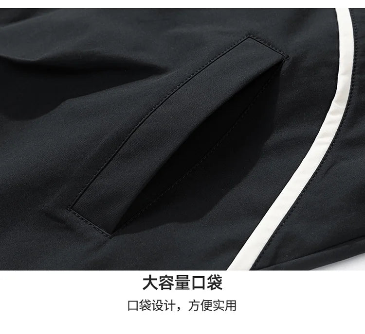 mens hooded jacket clashing colours jackets letter print jacket streetwear casual outdoor coats 2024 spring fall male clothing unique default style 5224