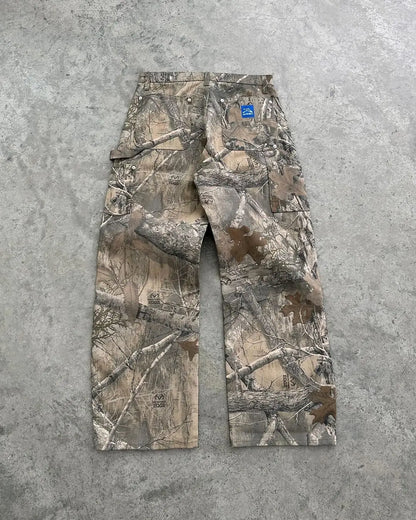 harajuku hunting camo hoodies y2k camouflage sweatpants two piece set streetwear oversized sweatshirts tracksuit men clothing urban active pants