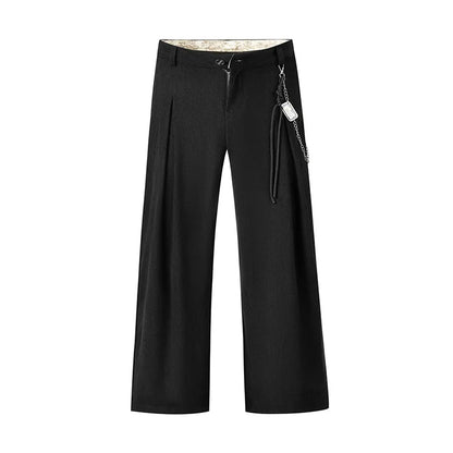 wide leg casual suit pants men japanese korean streetwear fashion loose cleanfit suit baggy pants cityboy long trousers unique default style 2054