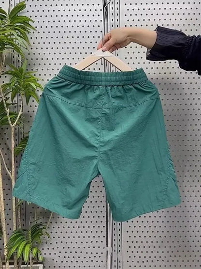 Cargo Shorts Men's Summer Thin Loose Multi-pockets Fifth Pants Quick Dry Shorts Male 2024 Summer Men Bermuda Shorts Korean fashi Street King Limited