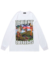 "Lost Souls" Unisex Men Women Streetwear Graphic Sweatshirt Daulet Apparel