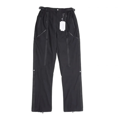 undermycar functional strap high street pure cotton pants unique default style 1901