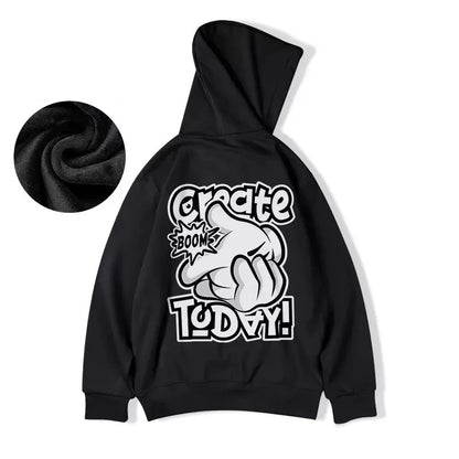 Animecore Statement Graphic Hoodie Layering Essential