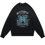 "Gradient Butterfly" Unisex Men Women Streetwear Graphic Sweatshirt Daulet Apparel