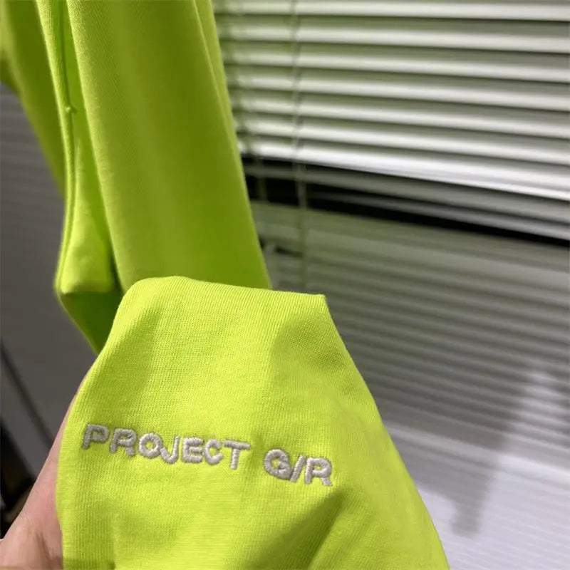 New Arrival 2023 Men Green / PROJECT T Shirts T-Shirt Hip Hop Skateboard Street T-Shirts Tee Shirt Top Loose Size #624 Street King Limited
