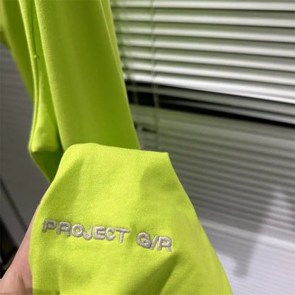 New Arrival 2023 Men Green / PROJECT T Shirts T-Shirt Hip Hop Skateboard Street T-Shirts Tee Shirt Top Loose Size #624 Street King Limited