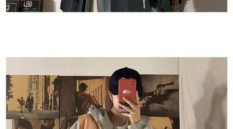 Fake two-piece coat men's ins, trendy Japanese functional workwear hooded jacket, autumn European and American retro trend tops Street King Limited