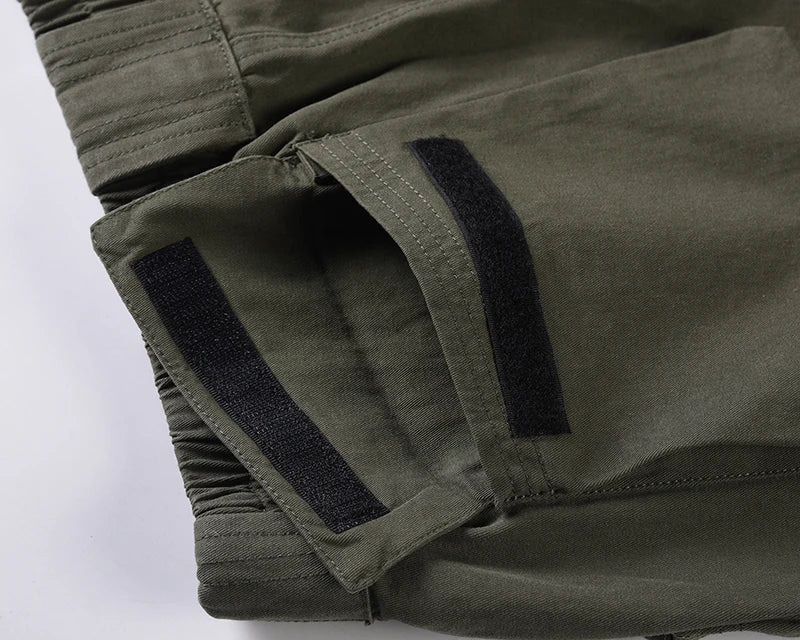 Harajuku Multi-pockets Straight Flare Pants Mens High Street Elastic Waist Solid Loose Casual Cargo Pants Hip Hop Baggy Trousers Street King Limited