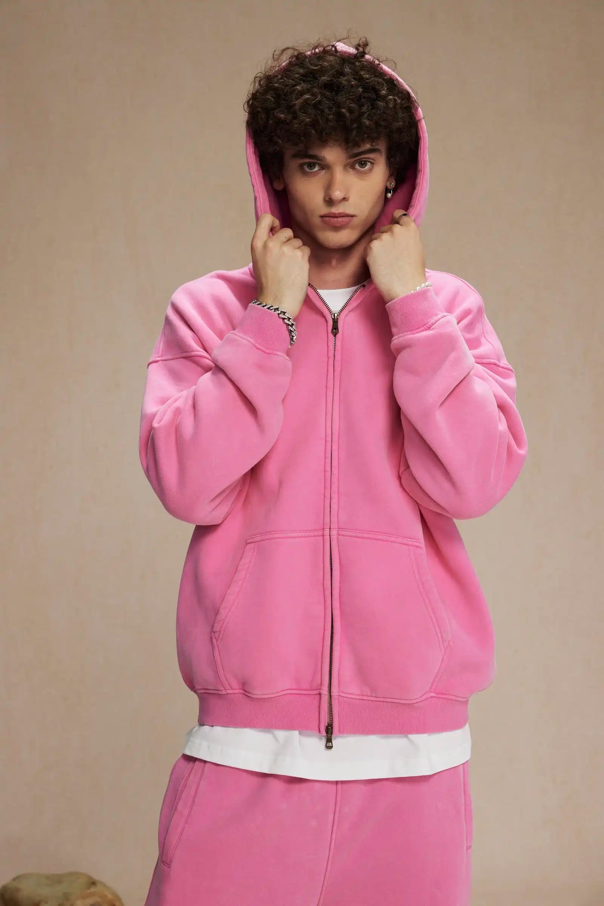 Batik fleece zippered hoodie Street King Limited