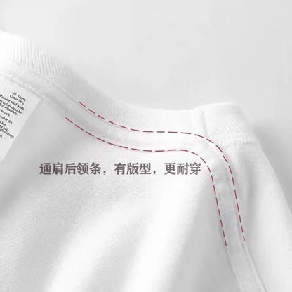 Summer fashion brand pure cotton fashion creative casual fun cat print student party men's and women's short-sleeved T-shirt ins Street King Limited