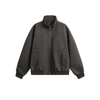 2025 spring new fashion waterproof bomber jacket men streetwear fashion loose casual motorcycle jacke boyfriend cargo coat unique cargo style 607