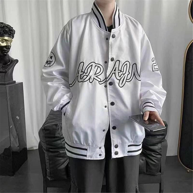 "Home Run" Unisex Men Women Streetwear Baseball Jacket Daulet Apparel