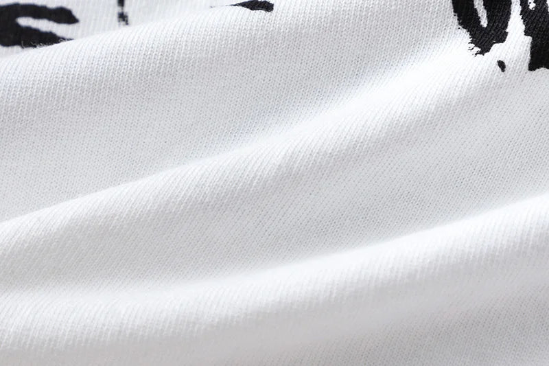 2024ss Saint Louis T-shirts Men Woman Good Quality Cotton Loose Wash White Nightmare Debris Printing Top Tees Street King Limited