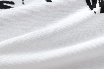 2024ss Saint Louis T-shirts Men Woman Good Quality Cotton Loose Wash White Nightmare Debris Printing Top Tees Street King Limited