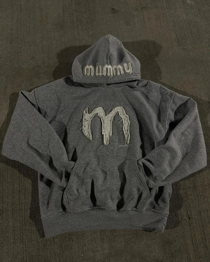 2024 Y2k Street Fashion Loose Hoodie Retro Letter Embroidery Oversized Pullover Men Trendy Brand Hip-Hop Rock Sweatshirt Women Street King Limited