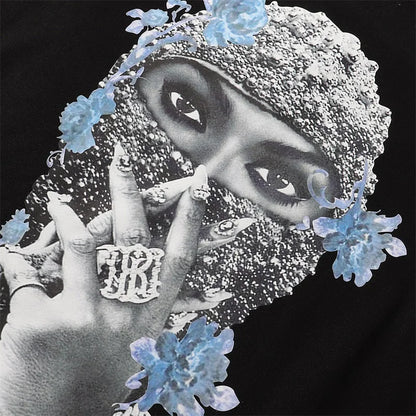 Black Rice White IH NOM UH NIT Hoodies Roses Masked Men Printing Loose Casual Lovers Men Woman Pullover Sweatshirts Street King Limited