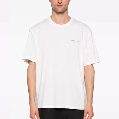Black White IH NOM UH NIT Short Sleeve Tops Tee Men Woman Best Quality Simplicity Cotton Loose Versatile T Shirts Street King Limited