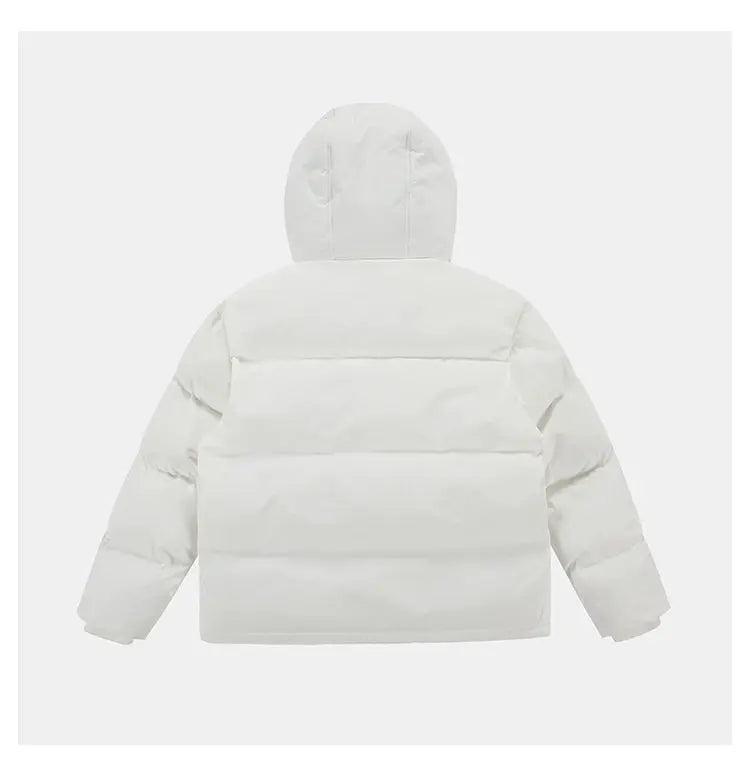 men women winter fashion loose casual cotton padded hooded parkas jacket campus boy gril thicken warm snow coat outerwear unique default style 1102