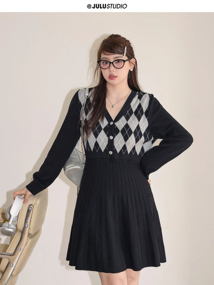 Woman Dress 4xl Y2k Lingerie Autumn Winter College Style Age Reducing Playful Waisted Dress Harajuku Korean Dress for Women Street King Limited