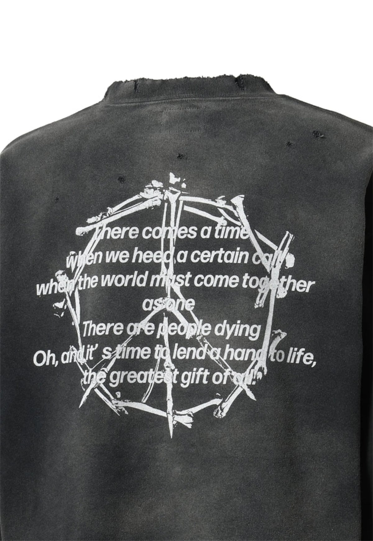 Vintage FW24 Devil print pattern High-Street Cotton Quality round neck pullover long sleeved sweatshirt Street King Limited