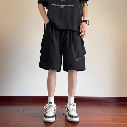summer sports cargo shorts for men casual baggy breathable hip hop fashion bermuda short pants daily beach y2k streetwear shorts military streetwear pants