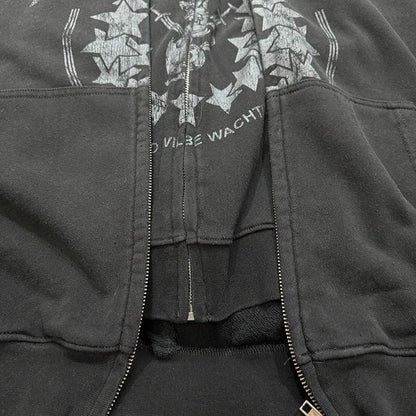 Double zipper hooded cardigan jacket Street King Limited