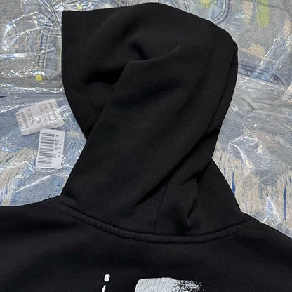 24AW simple printed hoodie Street King Limited