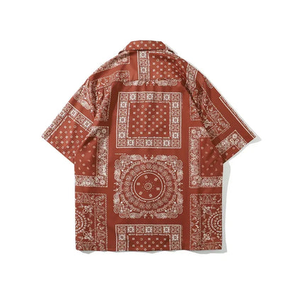 Dark Icon Bandana Full Printed Hawaiian Shirt 2020 Summer Vintage Shirts Men Street Shirts for Men Street King Limited