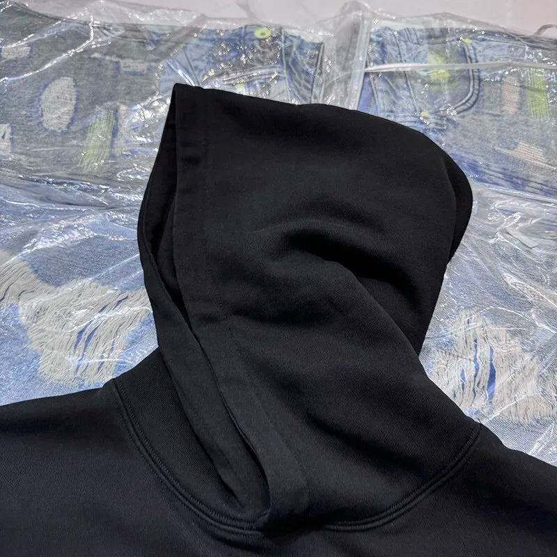 24AW simple printed hoodie Street King Limited