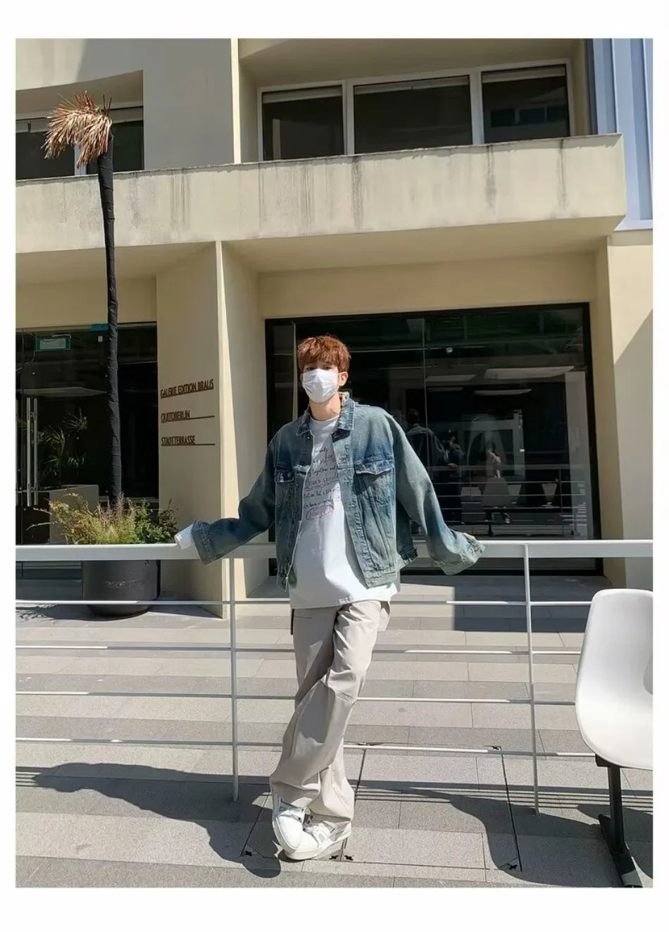 high street washed denim jacket mens trends new spring streetwear single breasted casual hip hop coats loose cowboy outwear unique jeans style 3988