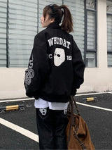 "Who Dat" Unisex Men Women Streetwear Jacket Daulet Apparel