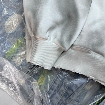 24AW do dirty damage print fleece hoodie Street King Limited