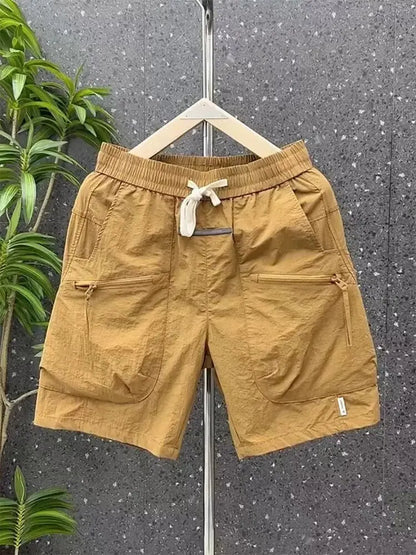 Cargo Shorts Men's Summer Thin Loose Multi-pockets Fifth Pants Quick Dry Shorts Male 2024 Summer Men Bermuda Shorts Korean fashi Street King Limited