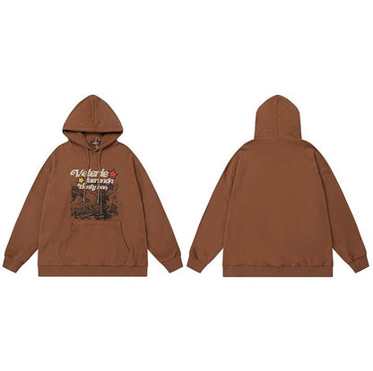 "Desert Land" Unisex Men Women Streetwear Graphic Hoodie Daulet Apparel