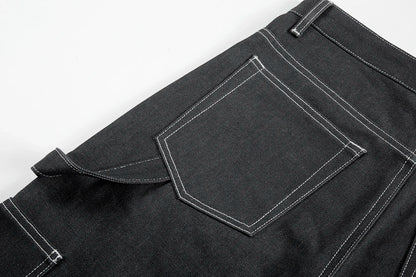 retro ankle zipper original casual logging pants mens straight streetwear baggy loose jeans cargos oversized denim trousers unique cargo style 2161