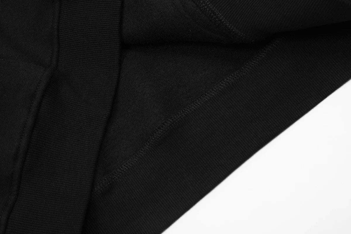 Harajuku Logo Embroidery Thick Fleece Hooded Hoodies for Men and Women Pullover Baggy Casual Sweatshirts Oversized Loose Hoody Street King Limited