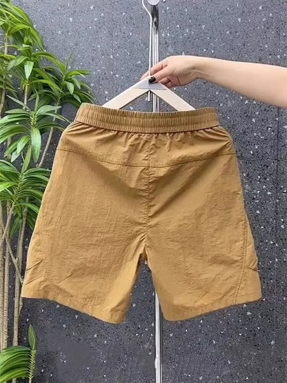 Cargo Shorts Men's Summer Thin Loose Multi-pockets Fifth Pants Quick Dry Shorts Male 2024 Summer Men Bermuda Shorts Korean fashi Street King Limited