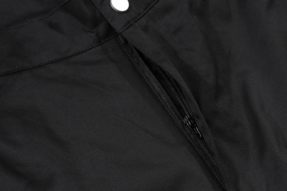 high street multi pokcets functional wide leg cargo pants unisex black straight baggy y2k overalls oversized loose trousers unique cargo style 434