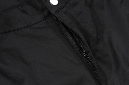 high street multi pokcets functional wide leg cargo pants unisex black straight baggy y2k overalls oversized loose trousers unique cargo style 434
