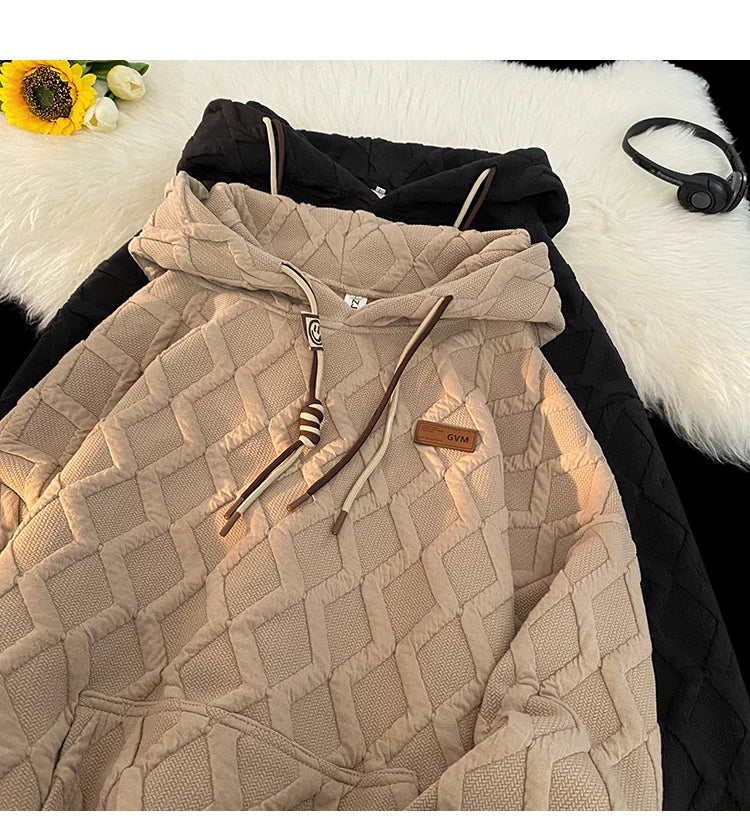 2024 New Men's Hoodie Fashion Korean Casual Loose Hooded Shirt Large Size Harajuku Couple Clothing Hip Hop Streetwear Street King Limited