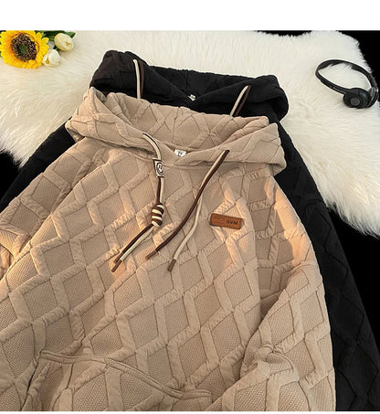 2024 New Men's Hoodie Fashion Korean Casual Loose Hooded Shirt Large Size Harajuku Couple Clothing Hip Hop Streetwear Street King Limited