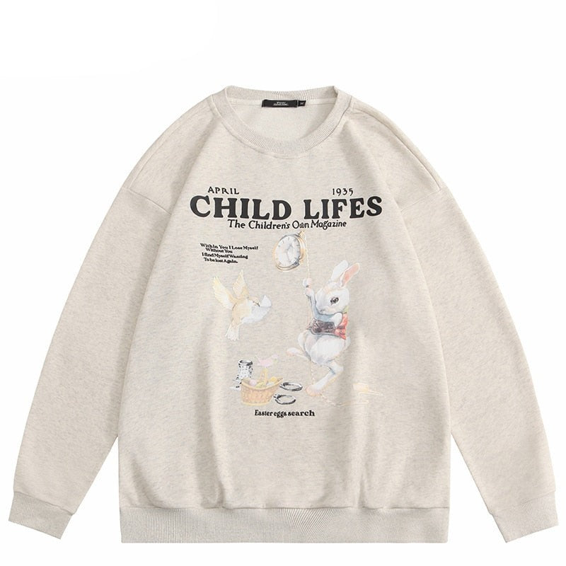 "Children Lies" Unisex Men Women Streetwear Graphic Sweatshirt Daulet Apparel