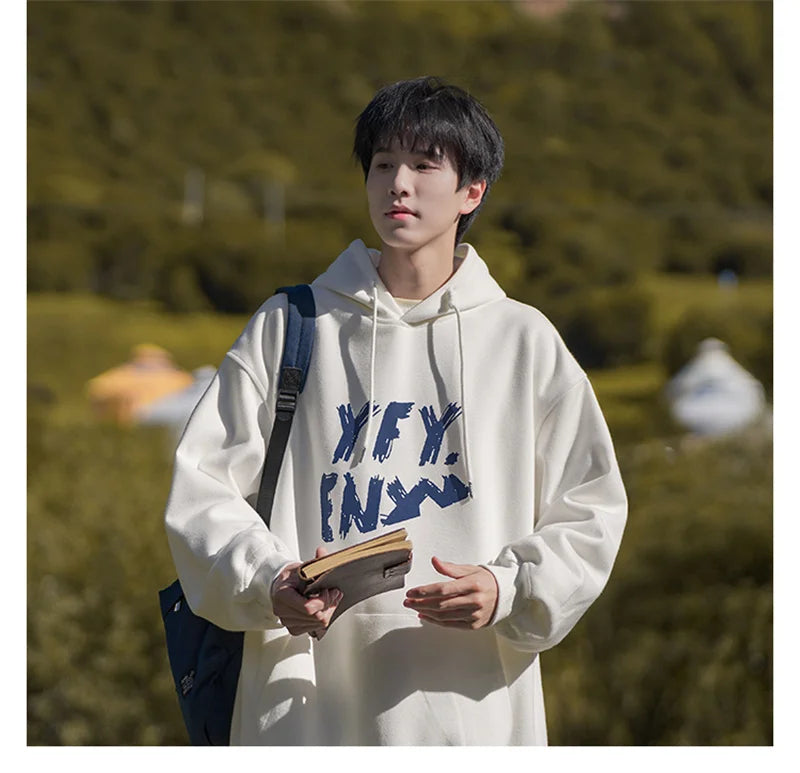 New Goth Oversized Pullover Hoodies For Men Letter Print Hooded Sweatshirts Hip Hop Aesthetic Harajuku Y2K Streetwear Hoodie Street King Limited